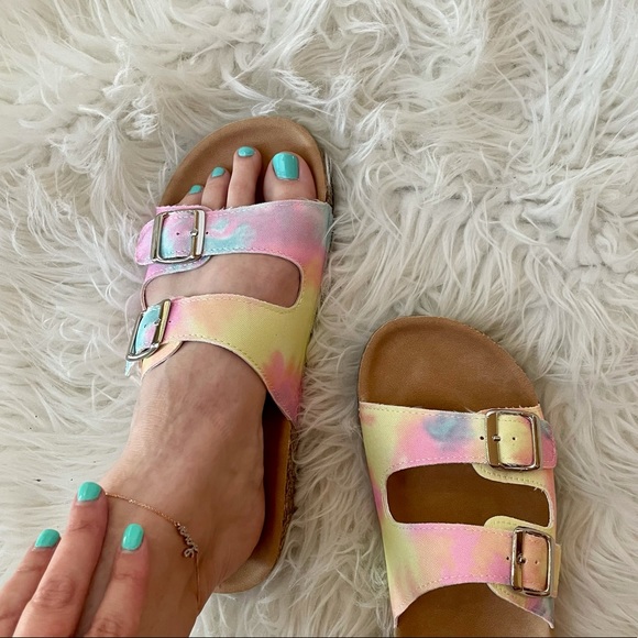 Tie Dye Footbed Sandals - Picture 8 of 16